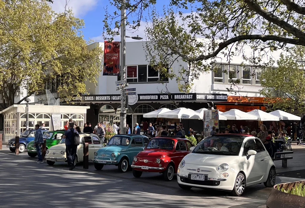 Fiat Club ACT members and cars
